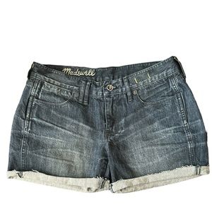 MADEWELL dark wash jean shorts size 26